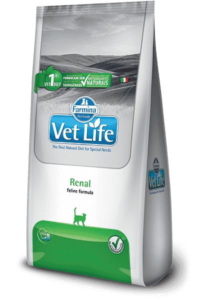 Vet life renal para gatos 2 kg.