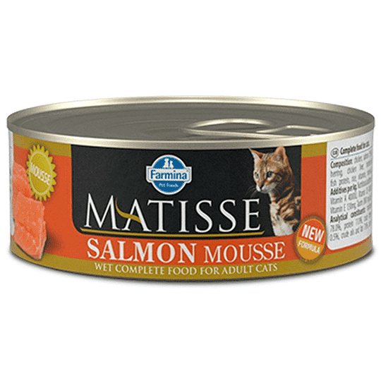 Lata cat mousse salmón que 85grs.