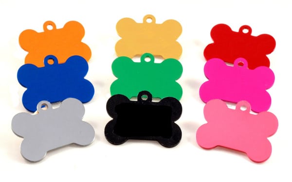 Placas identificadora aluminio huesito