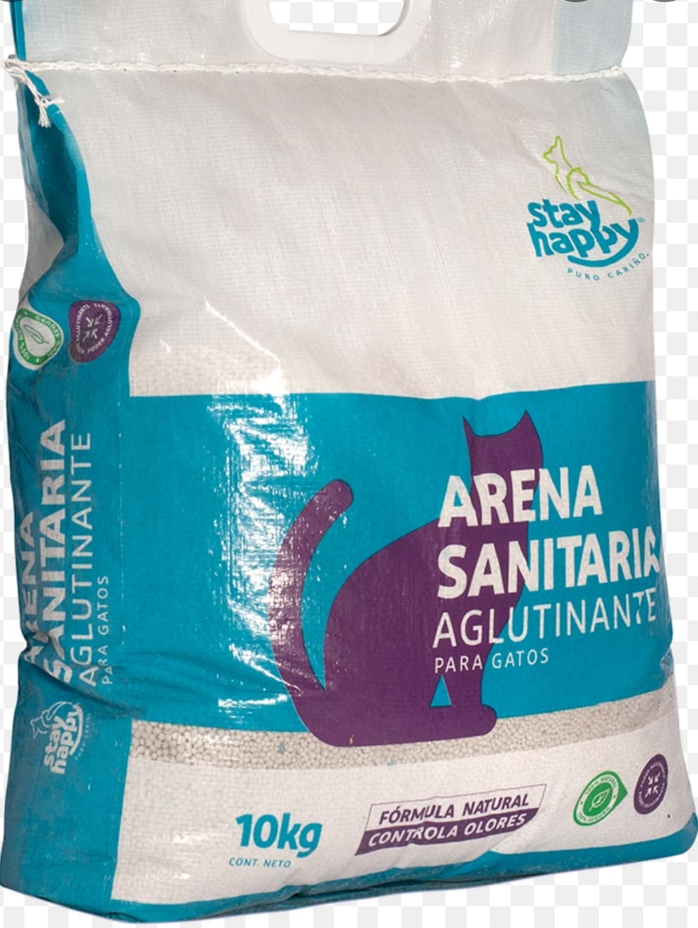 Arena sanitaria Stay Happy aroma lavanda 10kg.