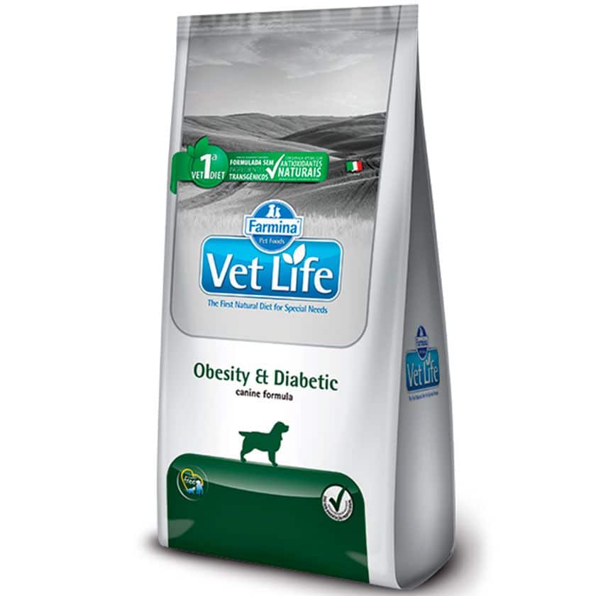 Vetlife Farmina Alimento Seco Medicado Obesity Y Diabetic Perro -2KG-