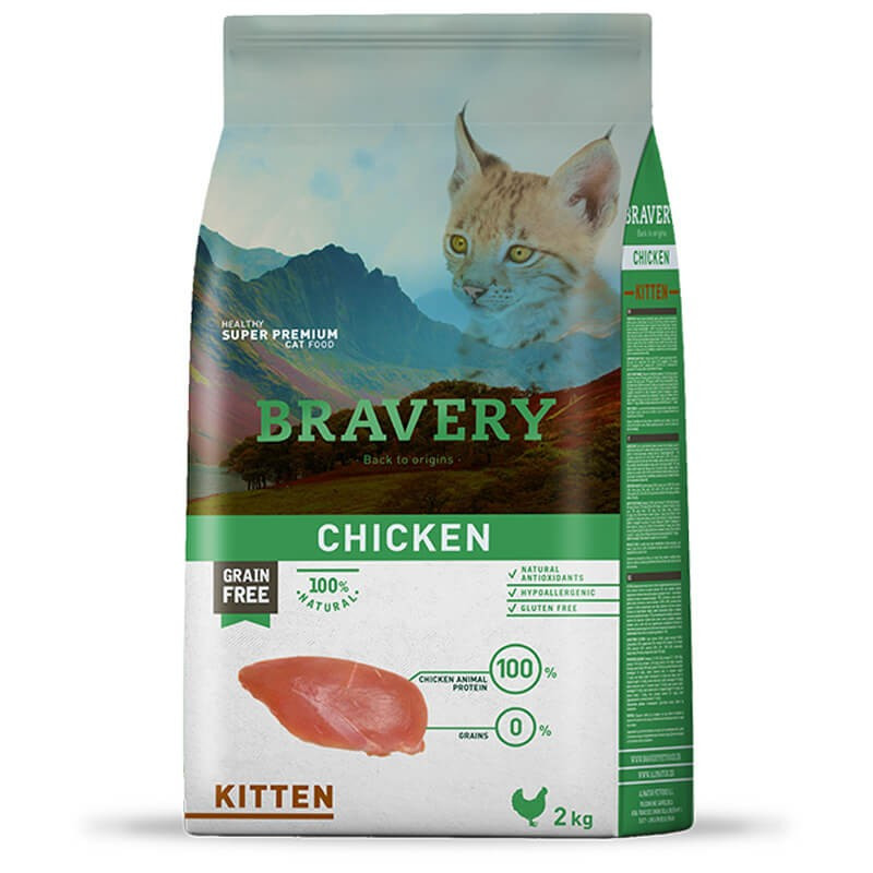 BRAVERY CHICKEN KITTEN 2 KG